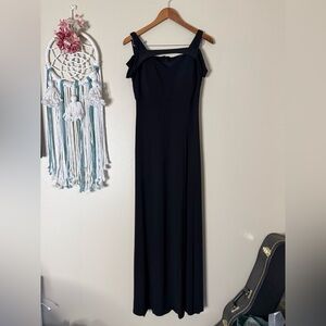 Nightway Gown Maxi Dress Black Size 6